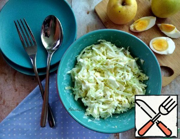 Cabbage, Apple and Egg Salad Recipe