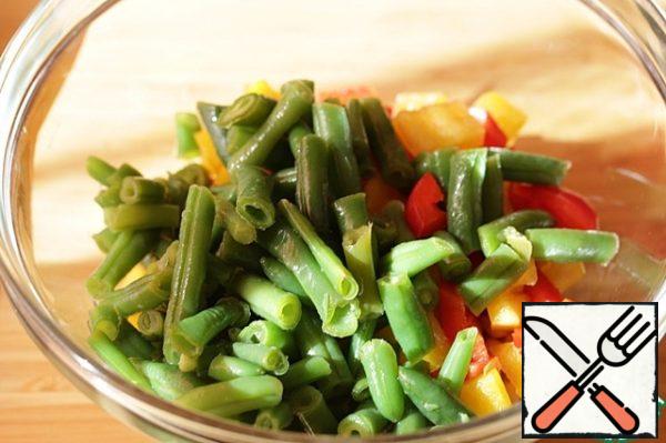 Add the string beans.