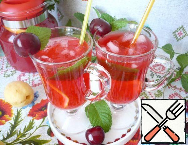 Summer Soft Drink "Cherry Lemonade" Recipe