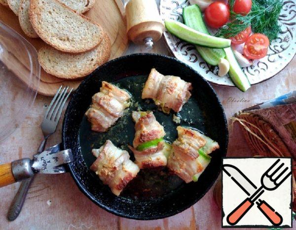 Young Zucchini in Bacon Recipe