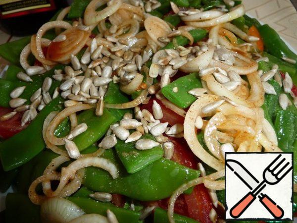 Add the roasted seeds.