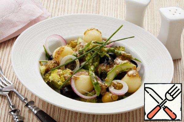 Moroccan Potato Salad with Black Olives and Green Olives  Recipe