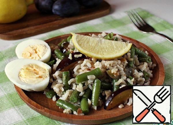 Rice Salad with Beans and Plums Recipe