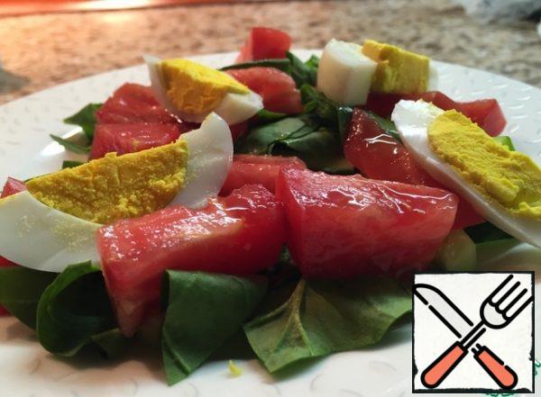 put on plate, add egg.