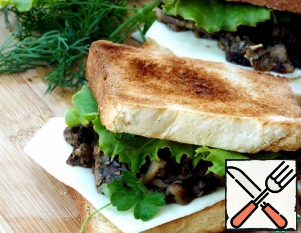 Fried Mushrooms on Toast Recipe