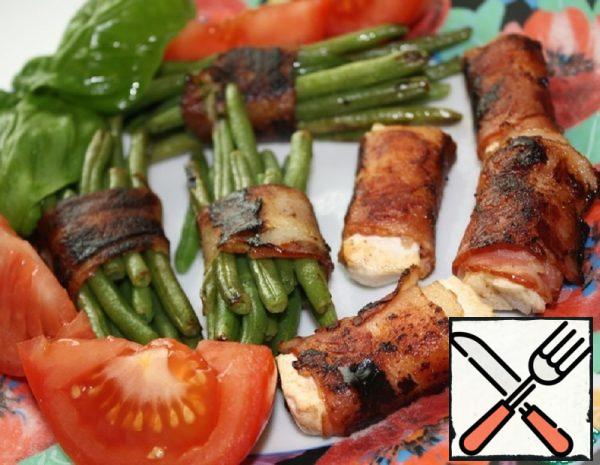 Cheese and Beans in Bacon Recipe