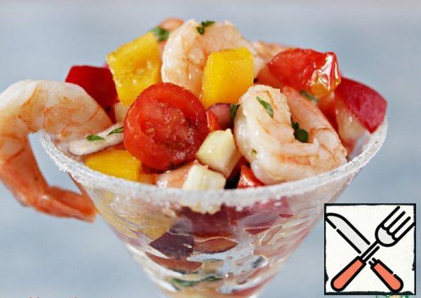 Salad with Prawns and Vegetables Recipe