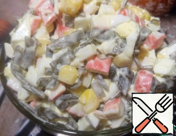 Seaweed and Crab Stick Salad Recipe