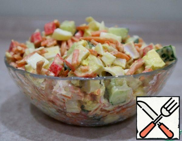 Salad with Crab Sticks Recipe