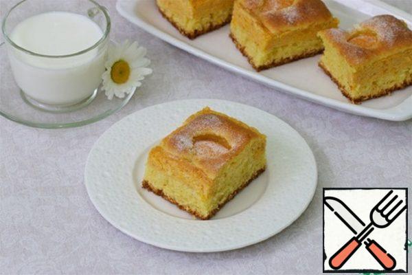 Pie with Apricots and Curd Layer Recipe