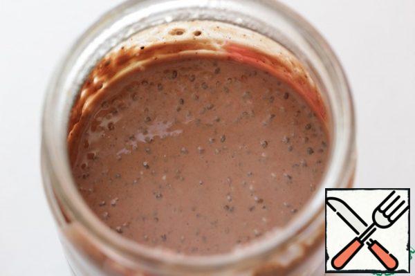 In the morning, remove the pudding from the refrigerator.