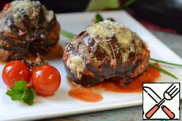 Stuffed Eggplant in Tomato Sauce Recipe