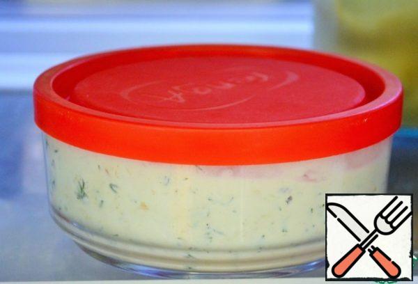 Place in the refrigerator to stabilize the butter and cream part of the pate and combine all the flavors.