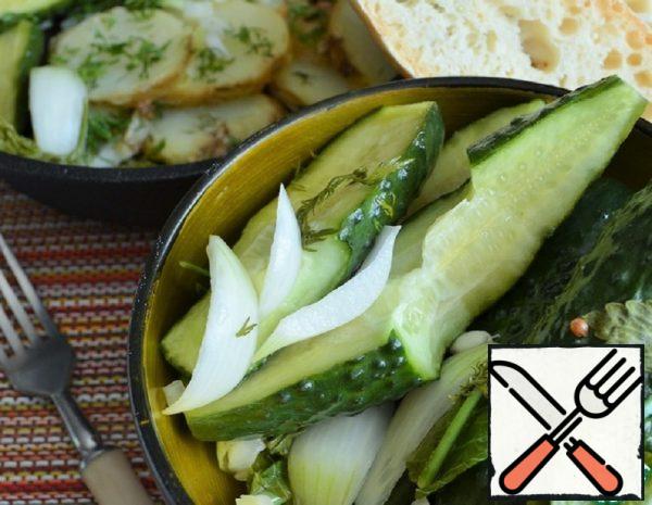 Spicy Salted Cucumbers Recipe