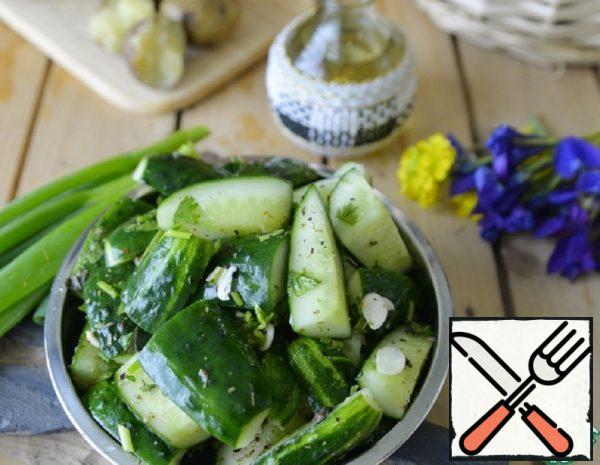 Quick Pickled Cucumbers with Mint Recipe