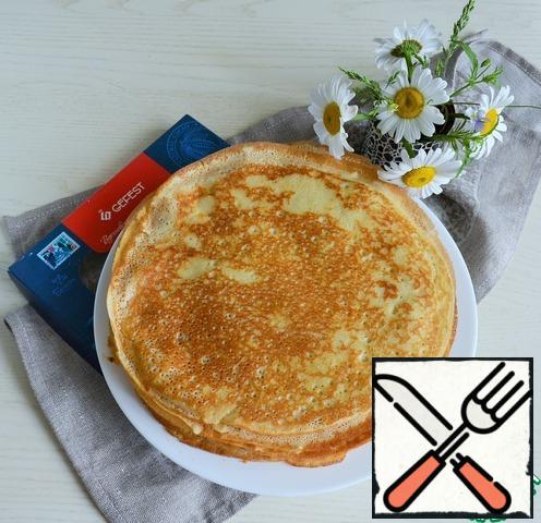 Output 20 beautiful pancakes, 26 cm..