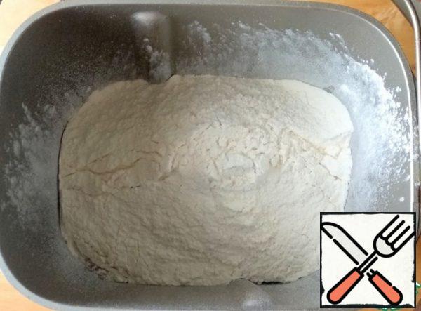 Sifted flour.