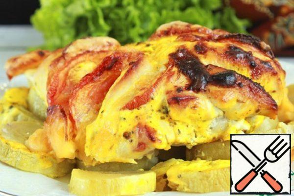 Turkey Breast with Cheese and Tomatoes Recipe
