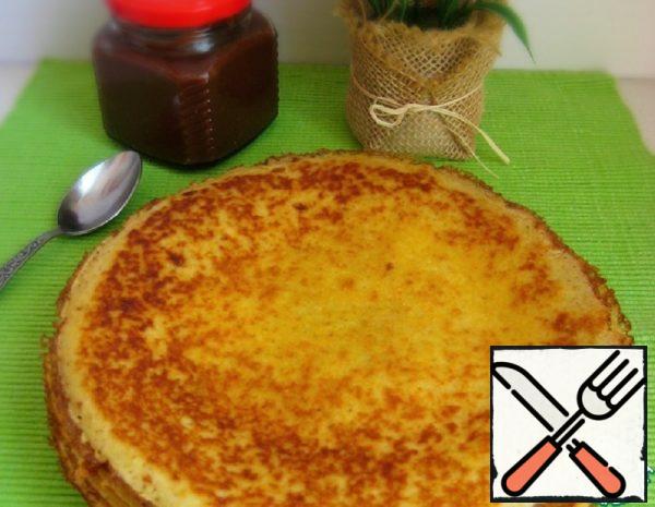 Corn Pancakes on the Fermented Baked Milk Recipe