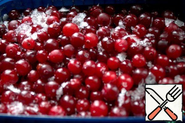 The original was dried cranberries, I decided to take frozen.