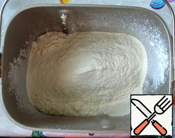 Sifted flour.