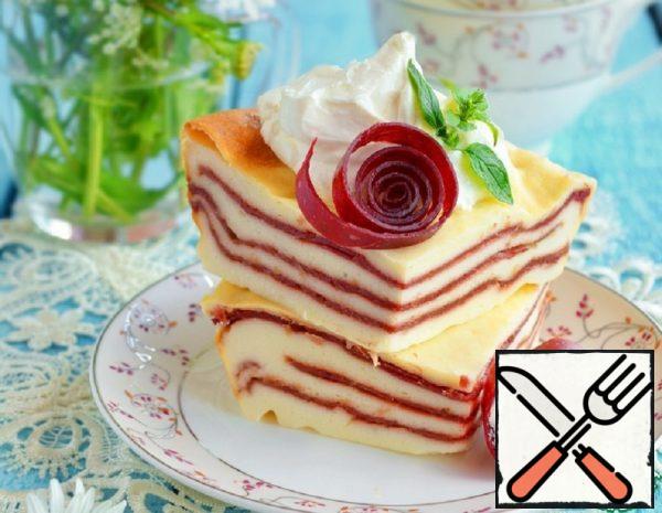Curd Dessert with Fruit Paste Recipe