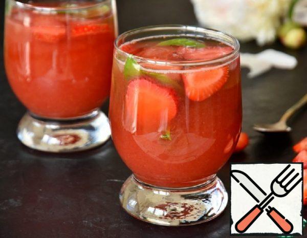 Strawberry-Basil Cocktail with Rum Recipe