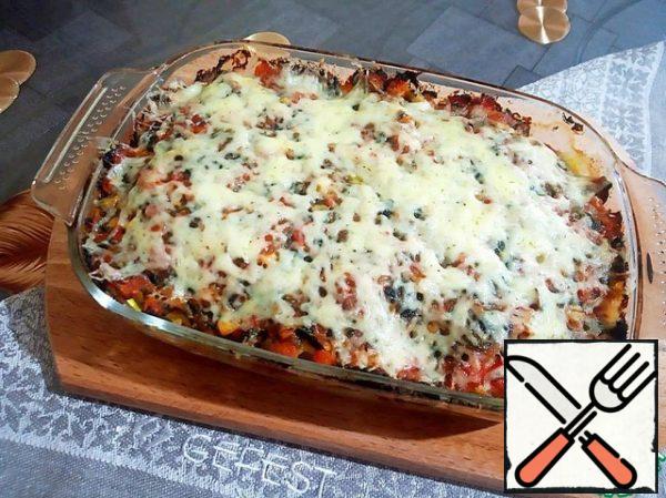 Sprinkle with the remaining cheese and put in the oven for just 3-4 minutes, until the cheese melts.