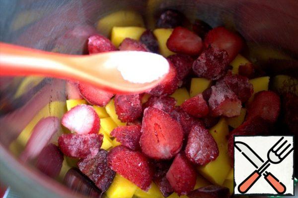 Add the vanilla and sugar (I didn't add any).