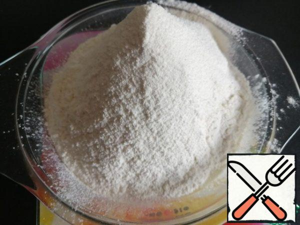 Sift the flour.