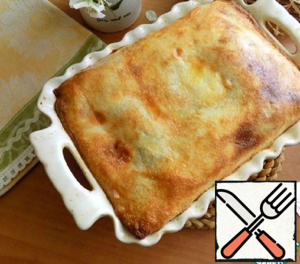 Pancake Pie Baked in Cream Recipe