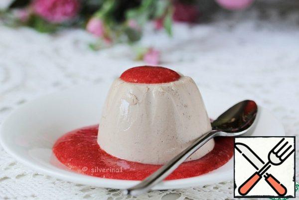 Banana Panna Cotta with Strawberry Coolie Recipe