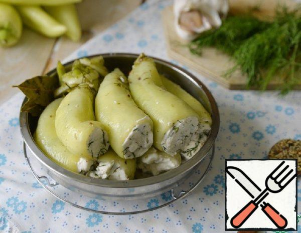 Pickled Pepper Stuffed with Cottage Cheese Recipe