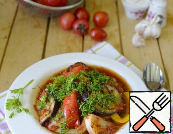 Grilled Vegetables in a Spicy Tomato Marinade Recipe