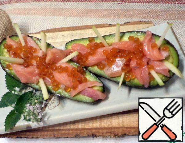 Snack with Avocado and Salmon Recipe