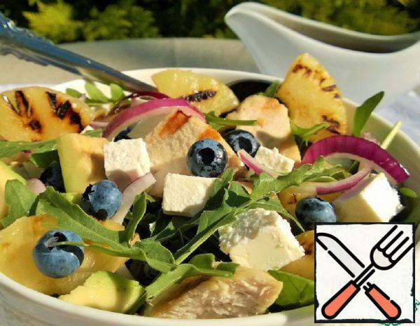 Salad with Chicken, Pineapples and Berries Recipe