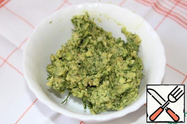 After whipping in a blender, you get this paste.