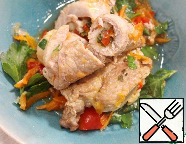 Stewed Meat Rolls with Vegetables Recipe