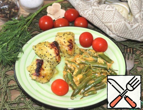 Chicken with Cream Sauce with Kiwi Recipe