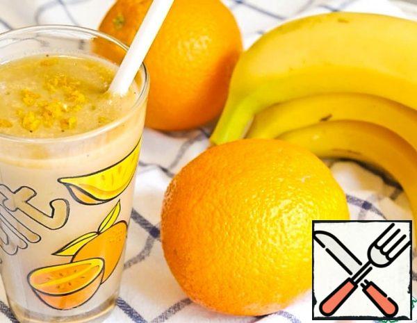 Smoothie with Banana, Orange and Ginger Recipe