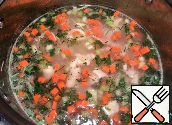 Then add the herbs to taste.