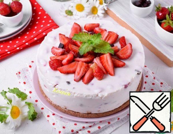 Cheesecake without Baking with the Taste of "Strachatella" Recipe