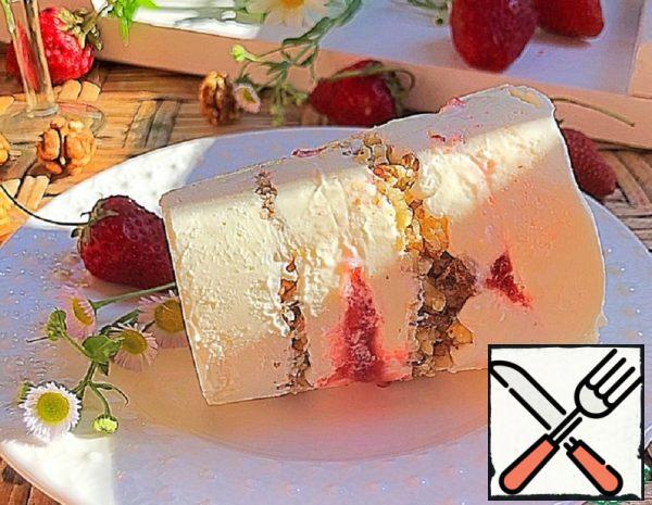 Cream Ice Cream with Walnuts Recipe