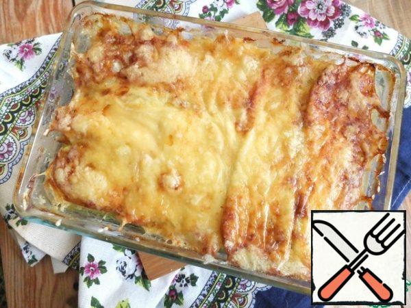 Bake in a preheated 180 degree oven for about 40-45 minutes. Be guided by your oven. Serve hot!