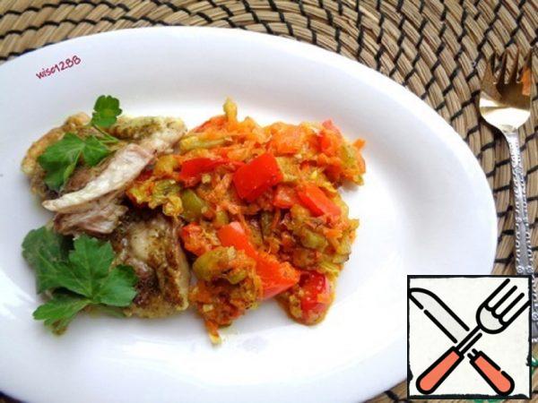 Side Dish with Zucchini and Pepper Recipe