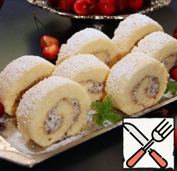Cut the roll into portions.