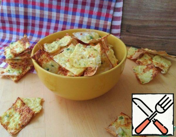 Cheese Chips made of Thin Yeast-Free Pita Bread Recipe