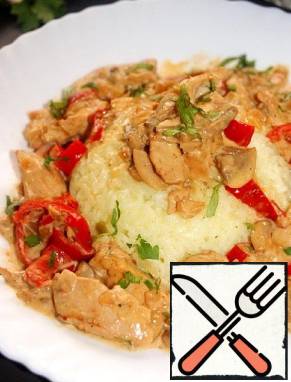 Chicken in Cream on Greek Recipe