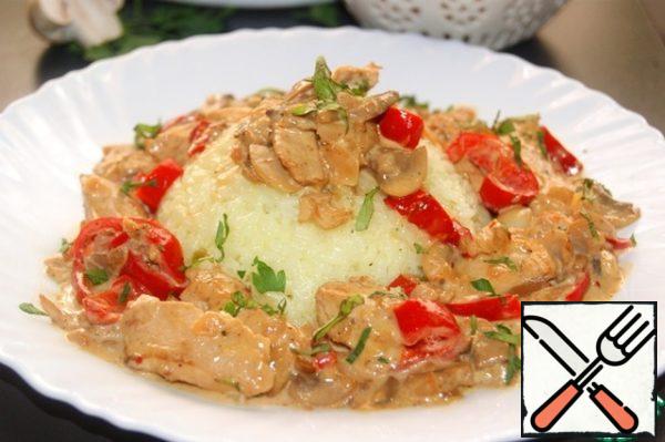 Serve hot with chopped parsley and fresh Basil. (if using dry, add it along with the spices during cooking)