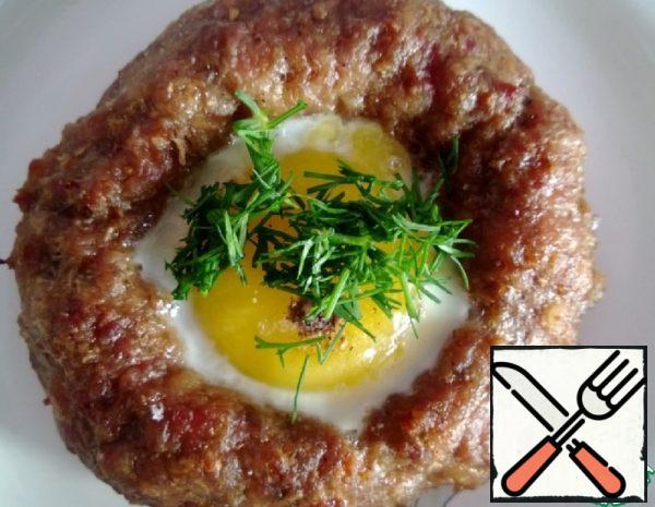 Nests of Minced Meat with Egg Recipe